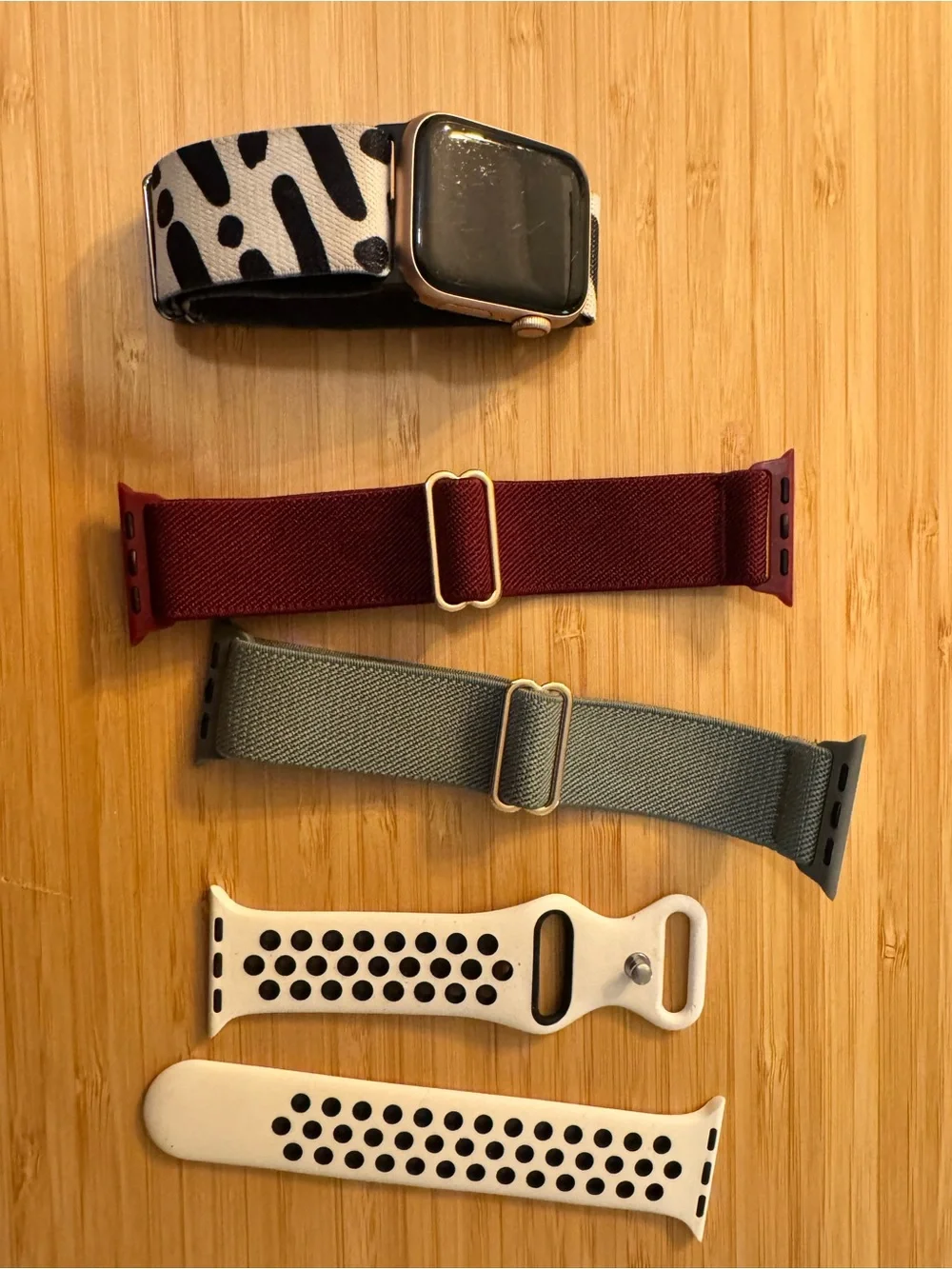 40mm Apple Watch & Apple Watch Bands - Zebra, Burgundy, Gray, White